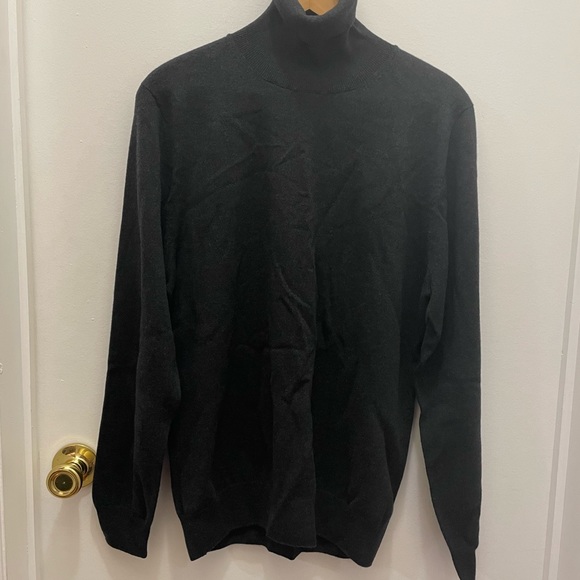 NWT Falconeri Men’s Black Cashmere Turtleneck Sweater